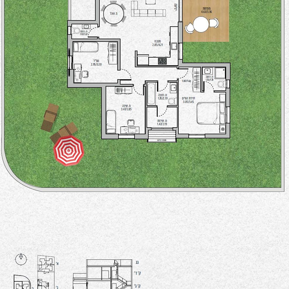 תכנית דירה 2464